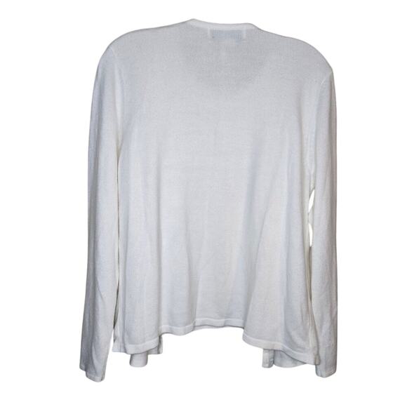 NORTON MCNAUGHTON White Cardigan Size Large [0304] - Picture 3 of 10